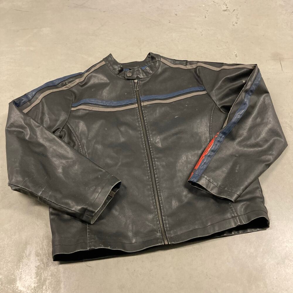 Vintage motorcycle biker leather jacket